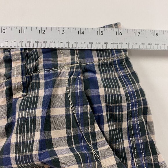 American Eagle Outfitters Classic Length Plaid Cargo Shorts Mens Size 32 Cotton - Picture 8 of 12